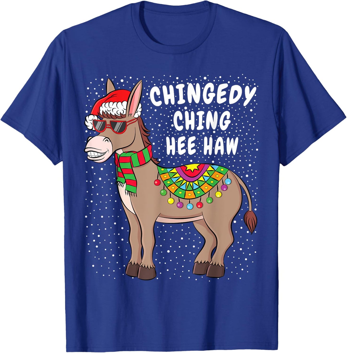 Christmas Donkey Funny American Italian Xmas Gift T-Shirt - T-Shirt | Royal