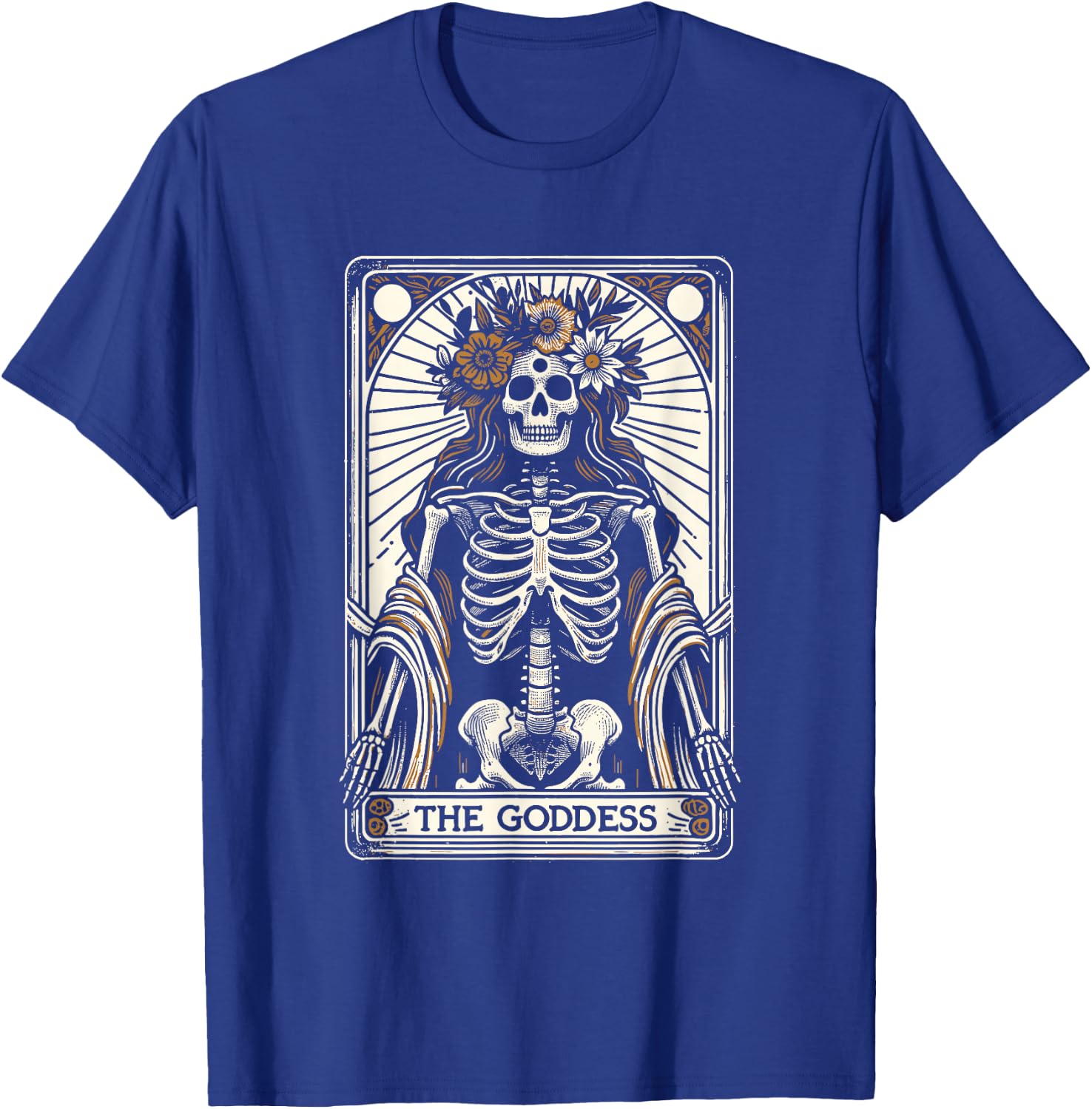 Tarot Card Goth Occult Gifts & Accessories -Youth Black Modern Gothic The Goddess Small T-Shirt - T-Shirt | Royal