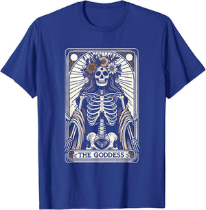 Tarot Card Goth Occult Gifts & Accessories -Youth Black Modern Gothic The Goddess Small T-Shirt - T-Shirt | Royal