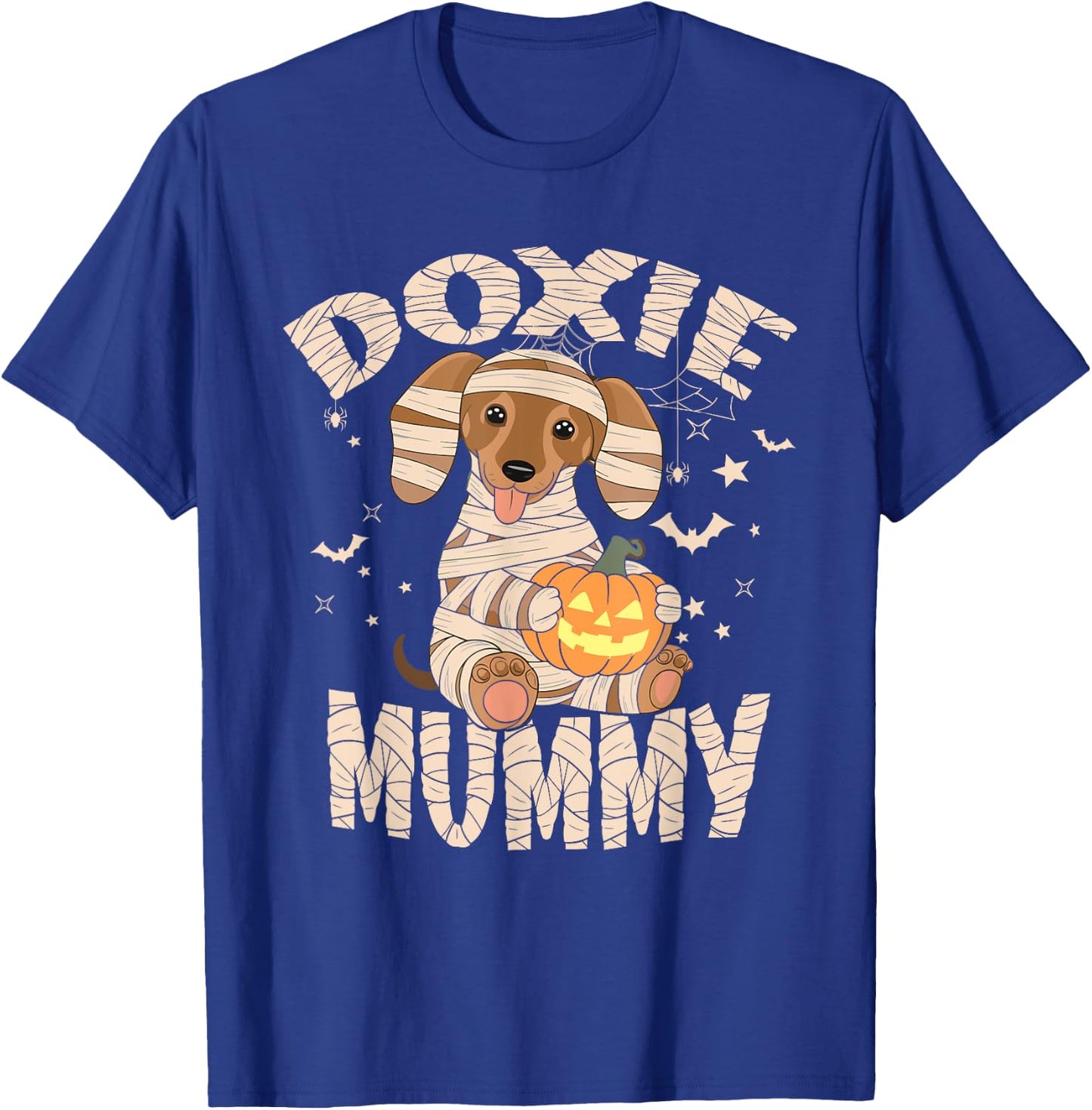 Dachshund Dog Lover Lazy Halloween Costume Doxie Mummy Women Kids T-Shirt - T-Shirt | Royal
