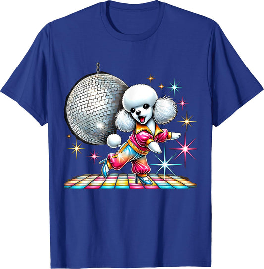 Aesthetic Toy Poodle Disco T-Shirt - T-Shirt | Royal