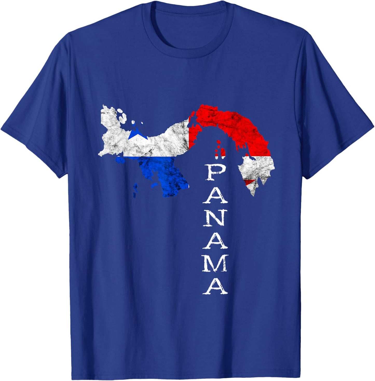 Panama Map Outline Panamanian Flag Panama Travel T-Shirt - T-Shirt | Royal