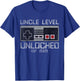 Uncle Level Unlocked 2025 Leveling Up Leveled Up To Uncle T-Shirt - T-Shirt | Royal