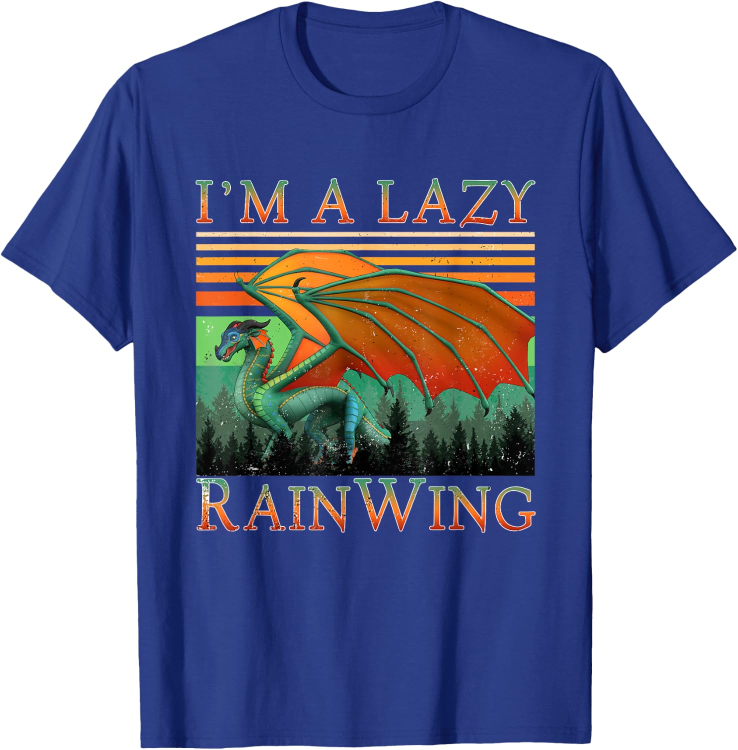 Classic Arts Dragon Animal I'm Lazy Cute Pet Cartoon Lovers T-Shirt - T-Shirt | Royal