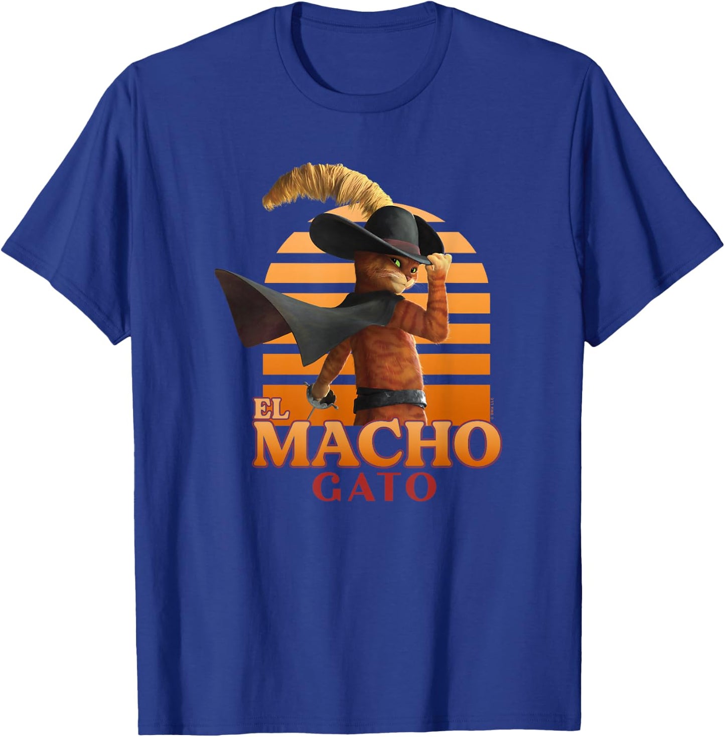 DreamWorks Puss in Boots: The Last Wish El Macho Gato Logo Small T-Shirt - T-Shirt | Royal