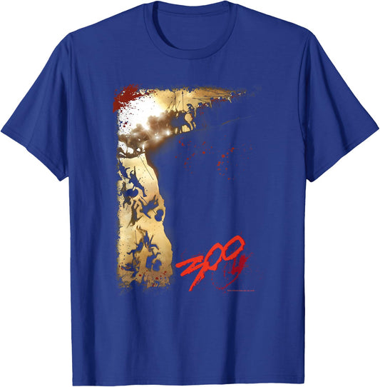 300 Movie The Cliff T-Shirt - T-Shirt | Royal