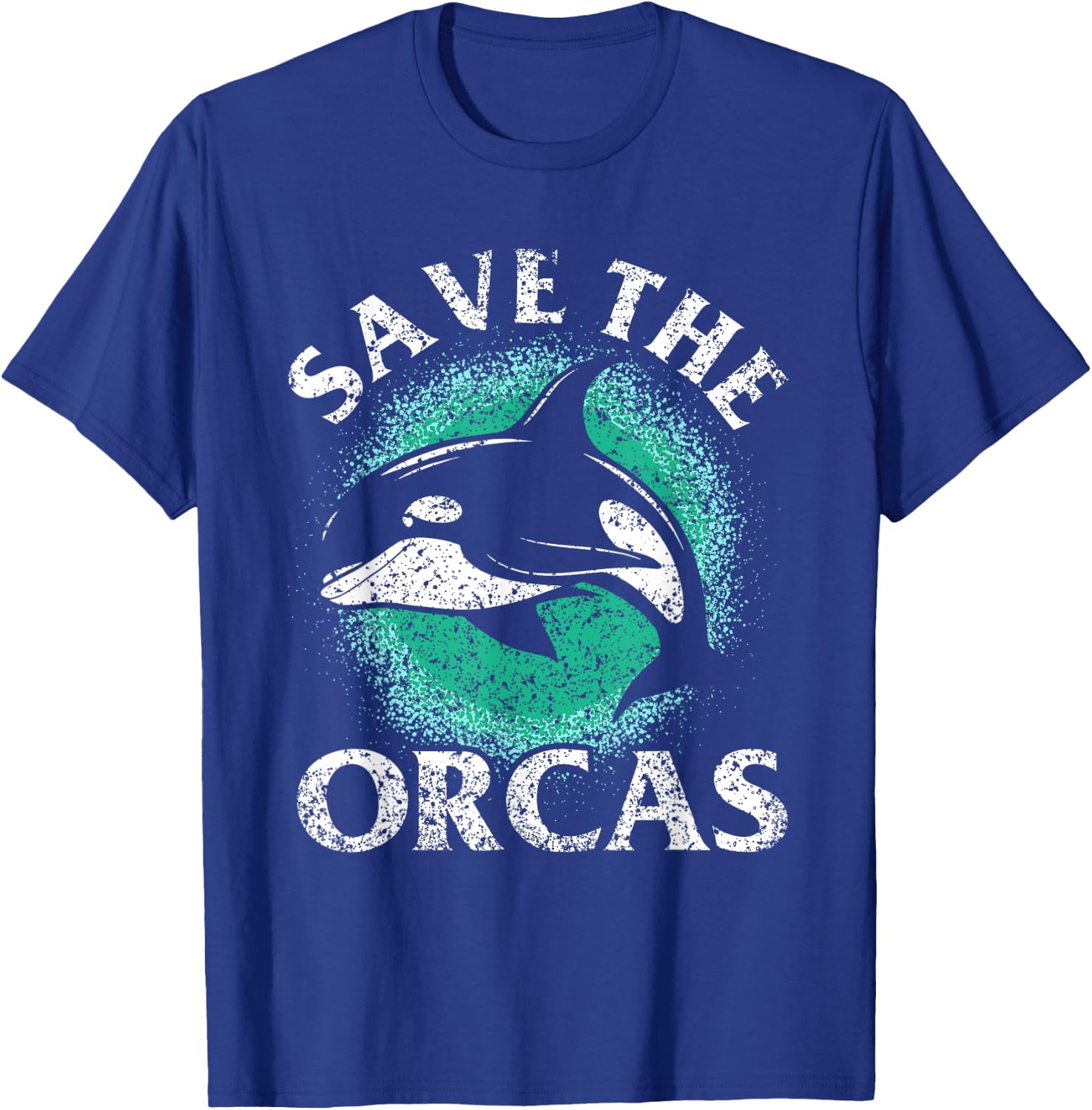 Save The Orcas Protect Whale Sea Orca T-Shirt - T-Shirt | Royal