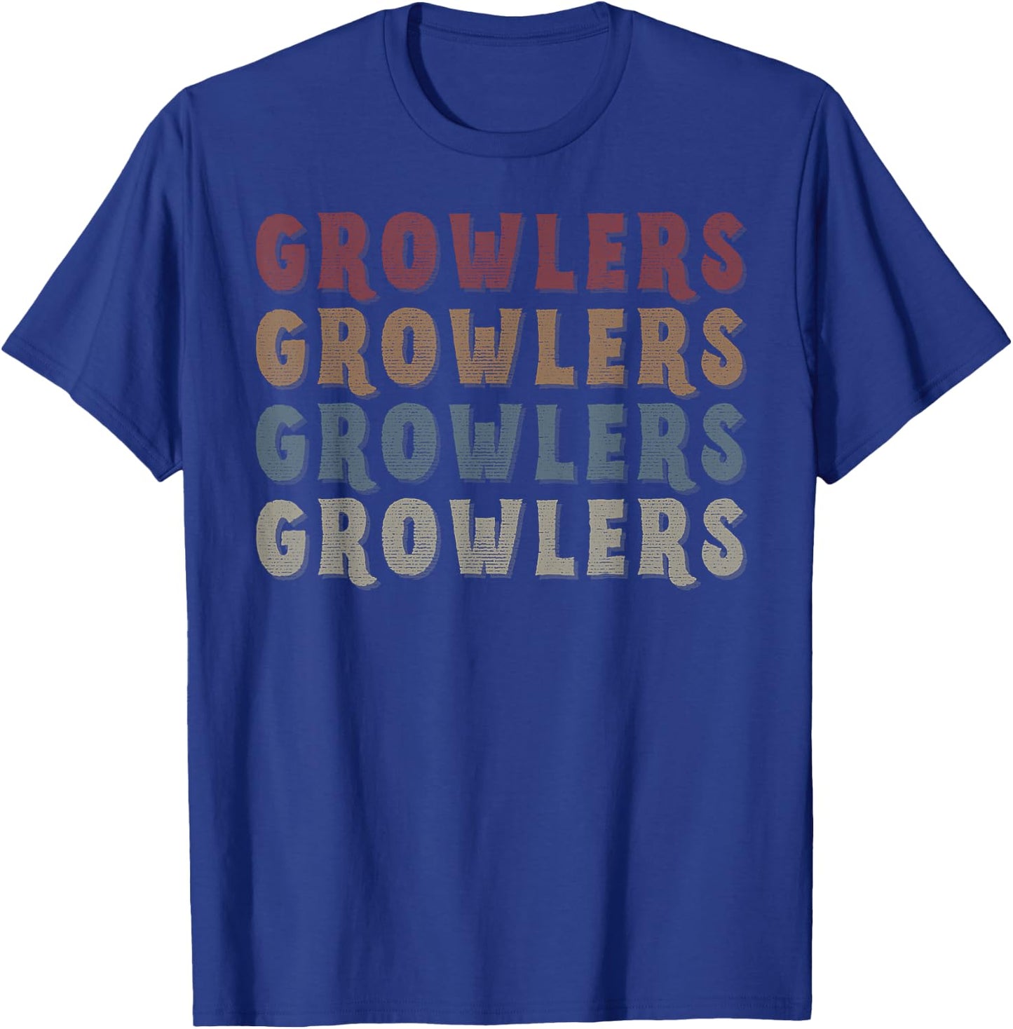 Vintage Cool Growlers Name Funny Love Heart Growlers T-Shirt - T-Shirt | Royal