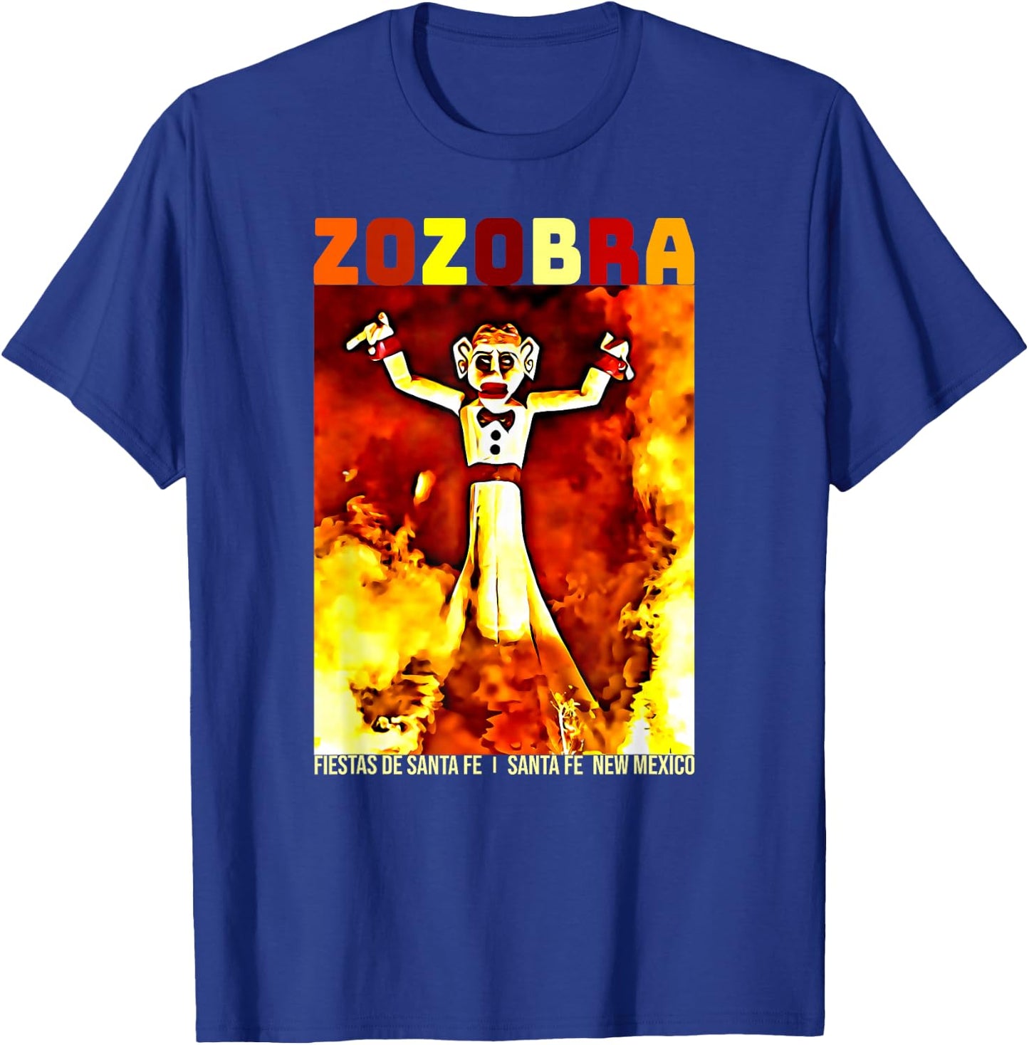 Zozobra Fiestas De Sante Fe New Mexico Old Man Gloom T-Shirt - T-Shirt | Royal