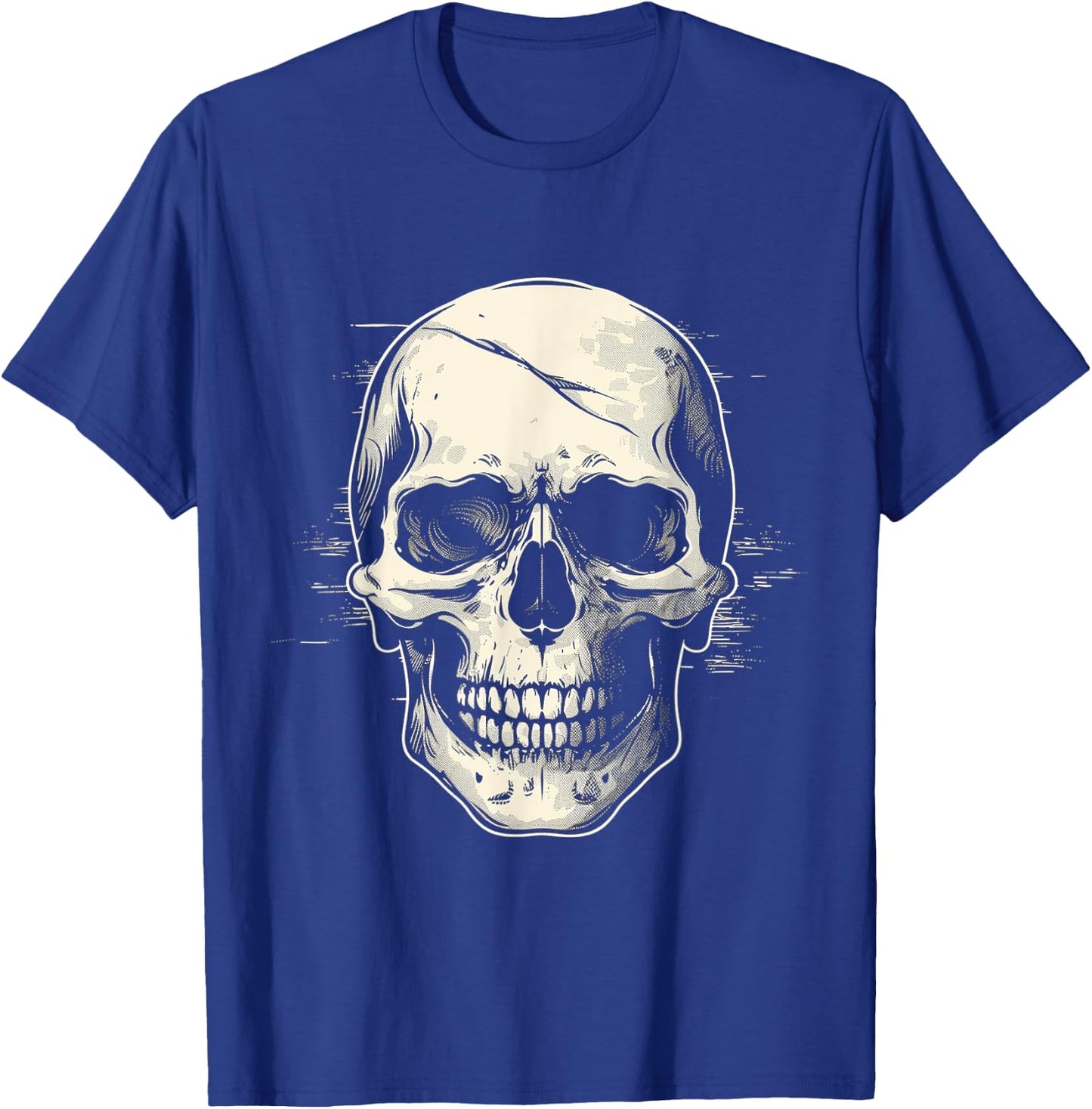 Skull Costume Halloween Spooky Art Skull T-Shirt - T-Shirt | Royal