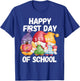 Gnome Happy First Day Of School Cute Back To School Teacher Men Women Girls Kids T-Shirt - T-Shirt | Royal