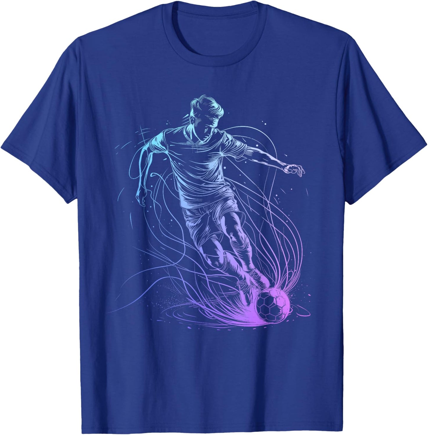 Soccer Player Sports T-Shirt - T-Shirt | Royal