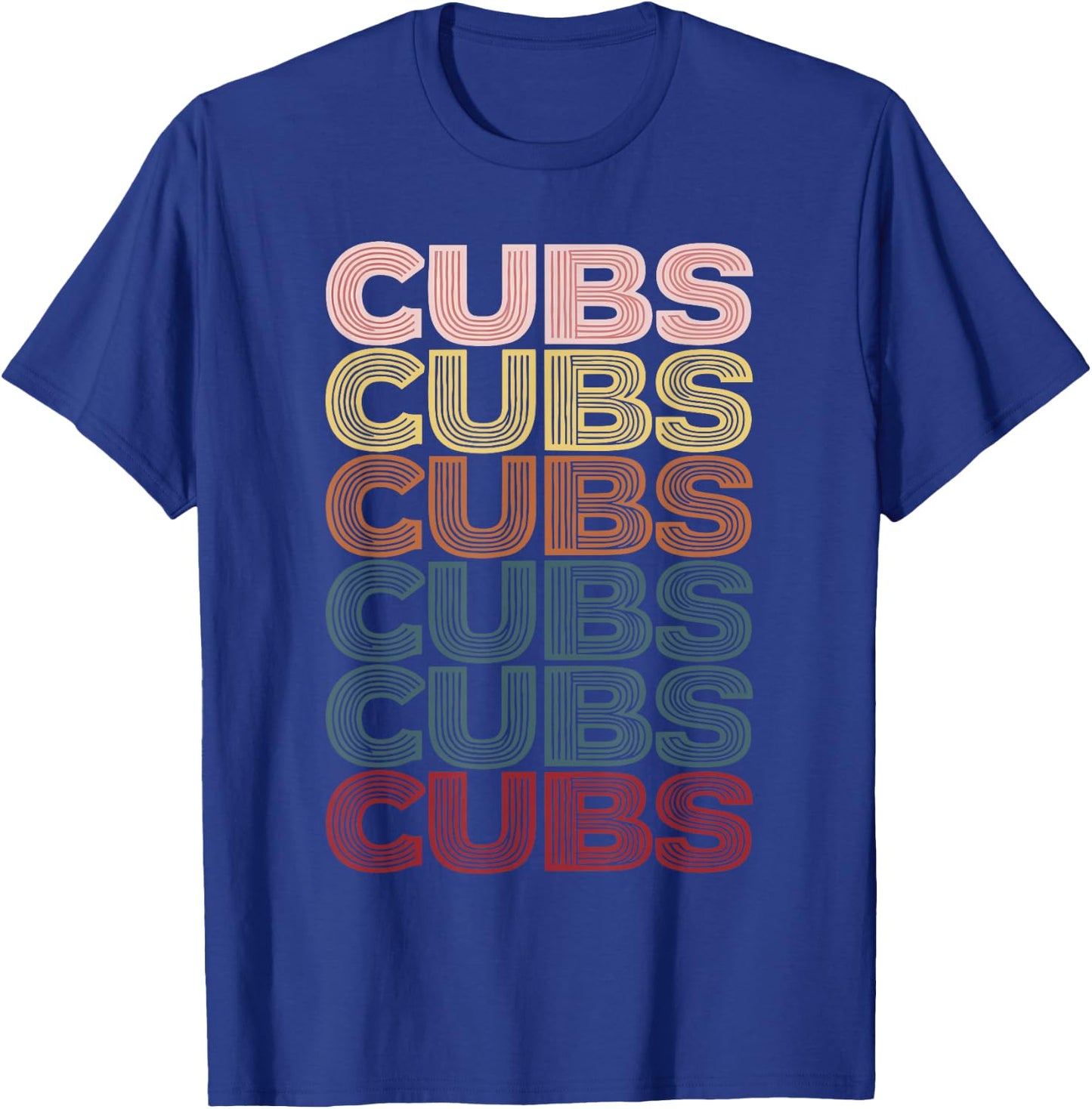 Retro Cubs Name Throwback Vintage T-Shirt - T-Shirt | Royal