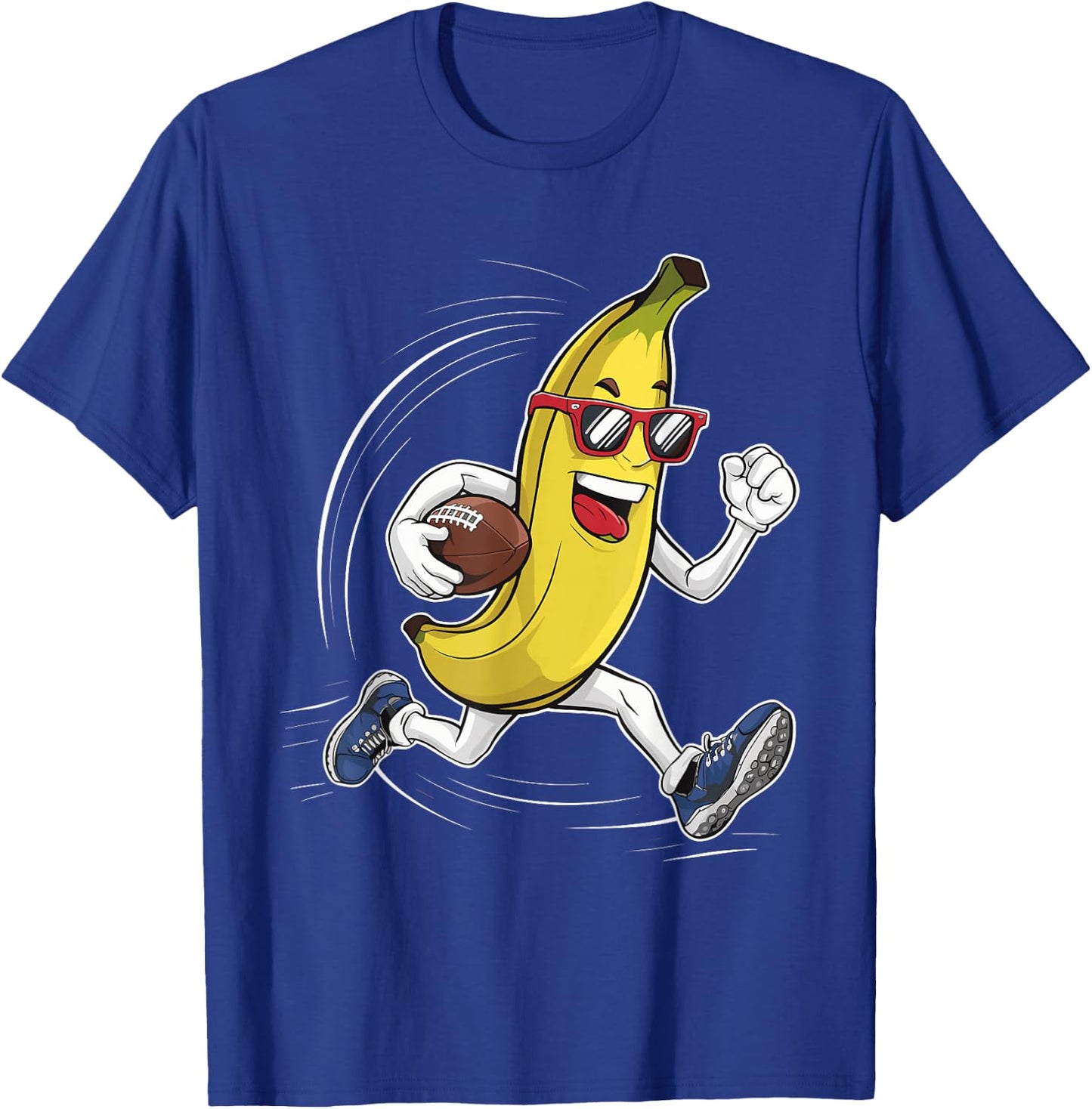 Fruit Sport Bananas Player Cute Banana American Football T-Shirt - T-Shirt | Royal