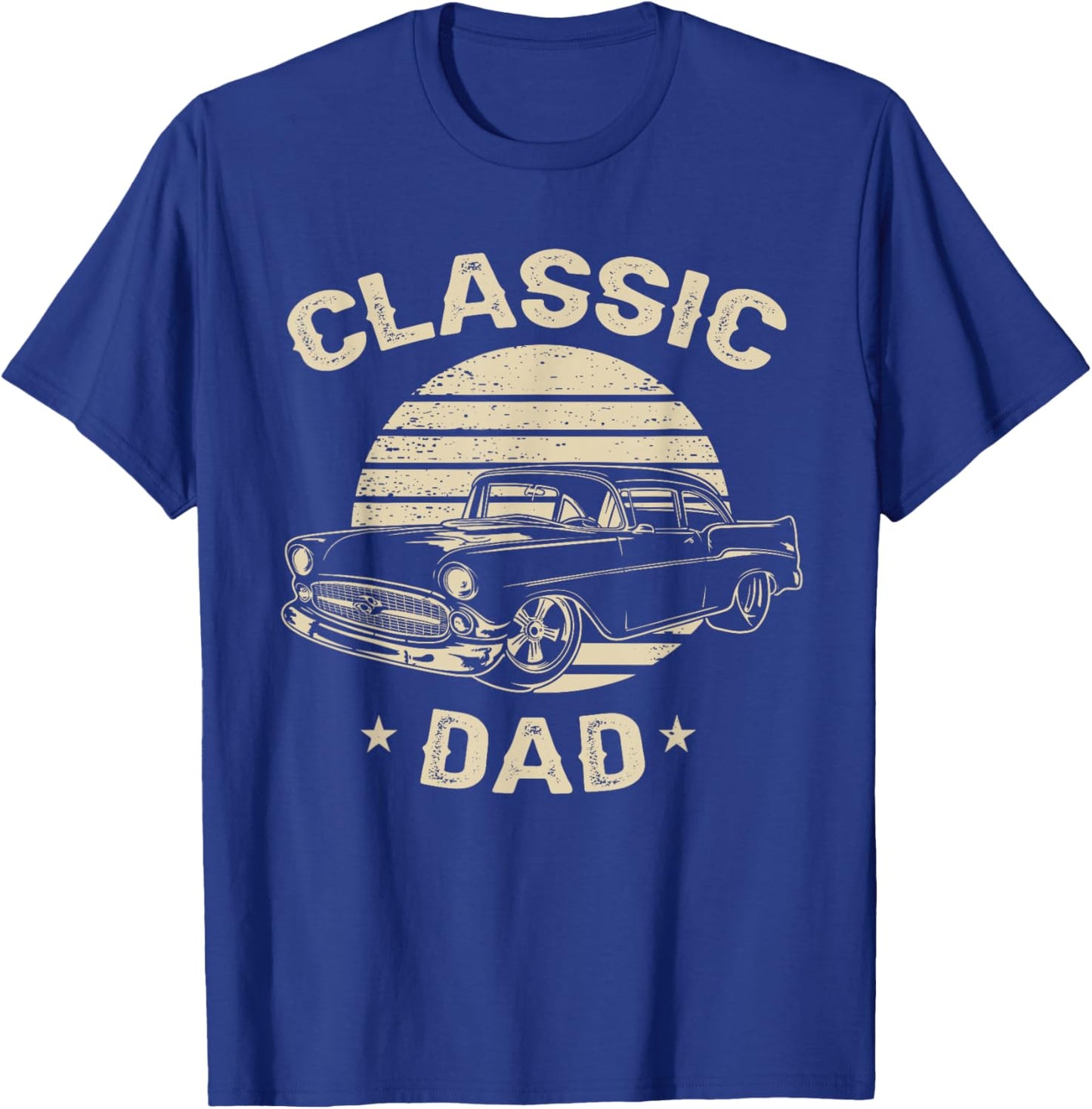 Dad Vintage Retro Classic Funny Car Lover Enthusiast T-Shirt - T-Shirt | Royal