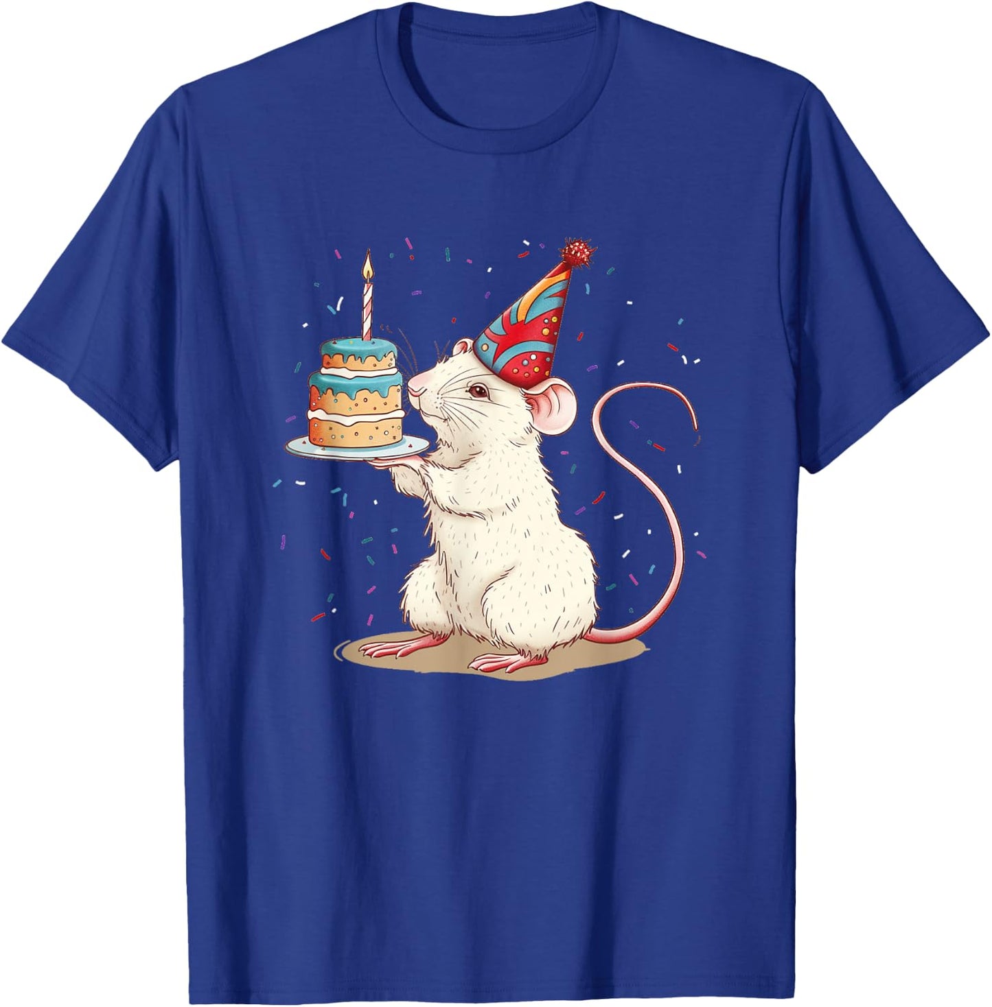 Happy Birthday Rat Costume for Rodents and Rats Lovers T-Shirt - T-Shirt | Royal