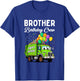 Brother Birthday Crew Boy Garbage Truck Bday Family Matching T-Shirt - T-Shirt | Royal