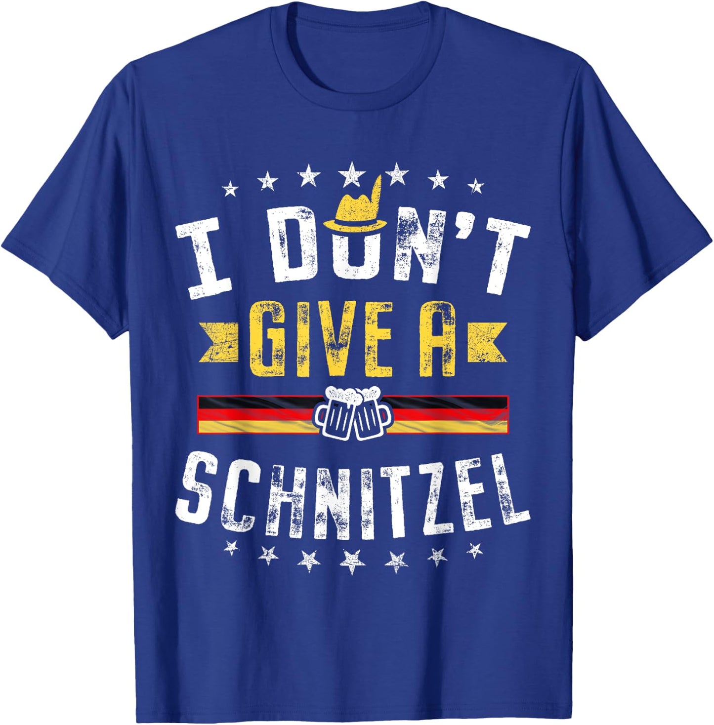 I Don't Give A Schnitzel Funny Lederhosen Gift Oktoberfest T-Shirt - T-Shirt | Royal