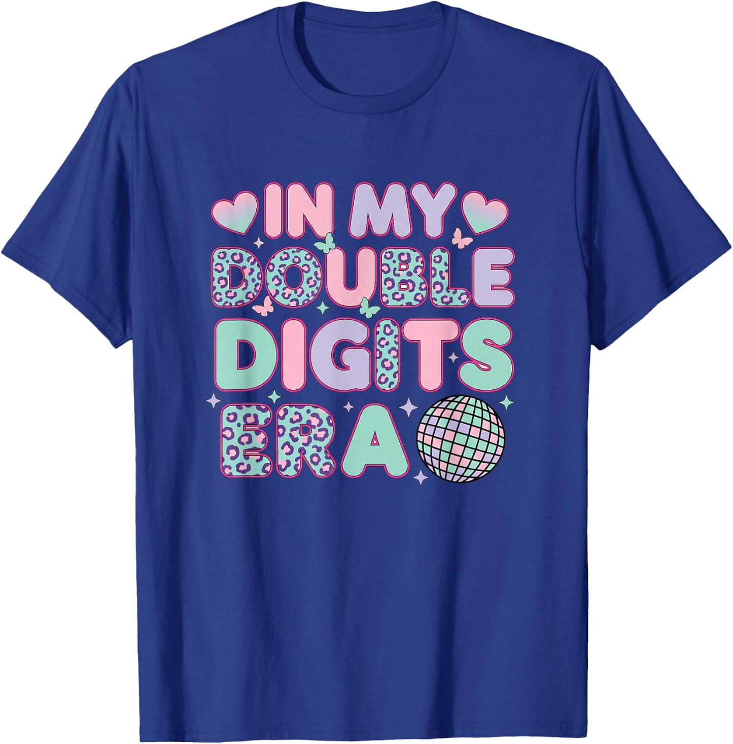 Birthday in My Double Digits Era 10th Birthday - 10 Year Old T-Shirt - T-Shirt | Royal