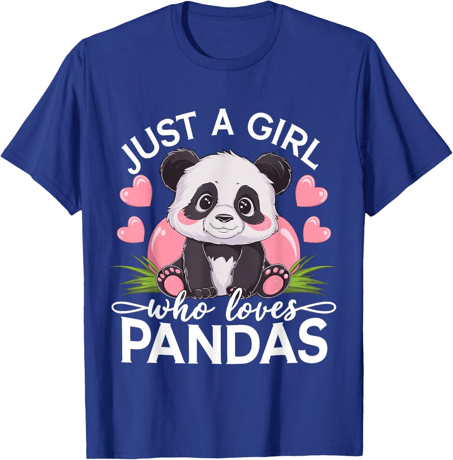 Just A Girl Who Loves Pandas T-Shirt - T-Shirt | Royal