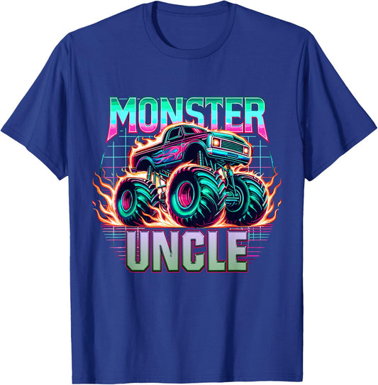 Monster Truck Uncle Monster Truck Are My Jam Truck Lovers T-Shirt - T-Shirt | Royal