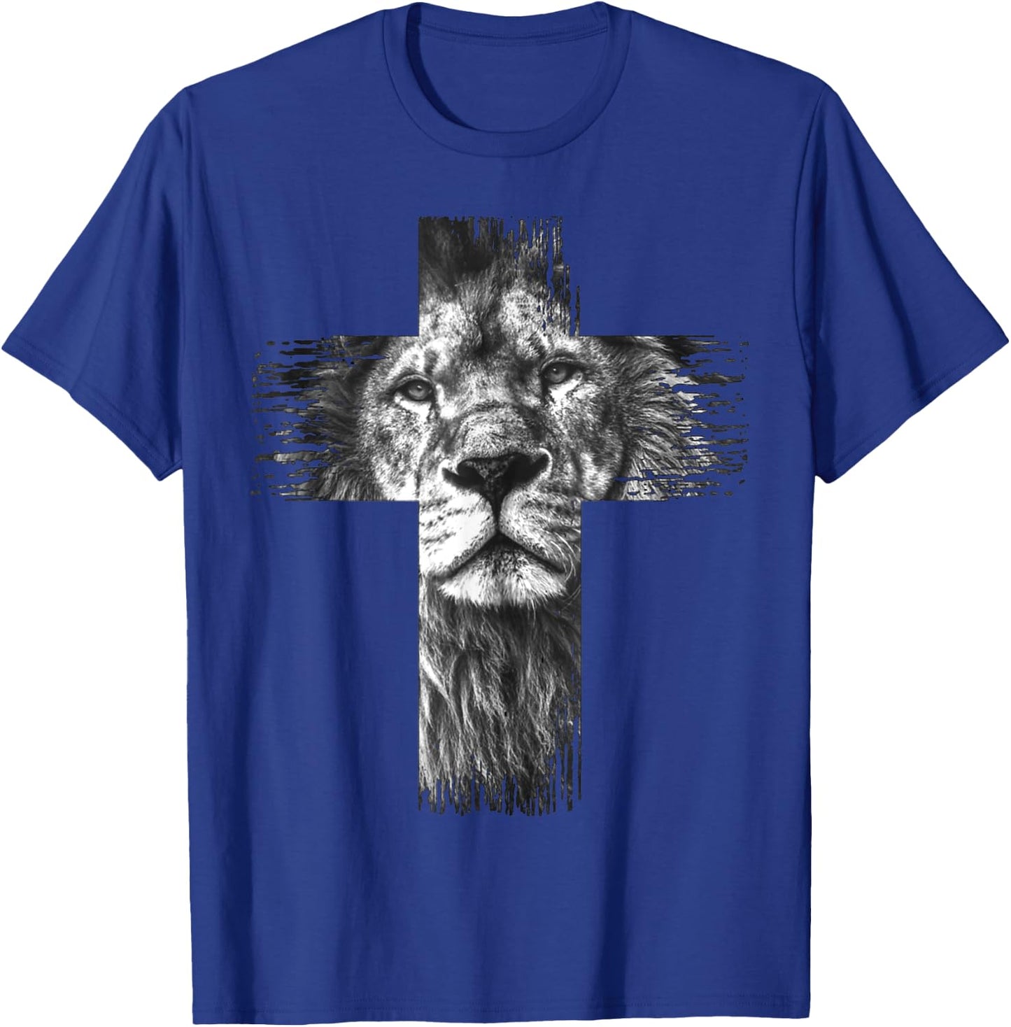 Christian Jesus Lion of Tribe Judah Cross Gift Women T-Shirt - T-Shirt | Royal