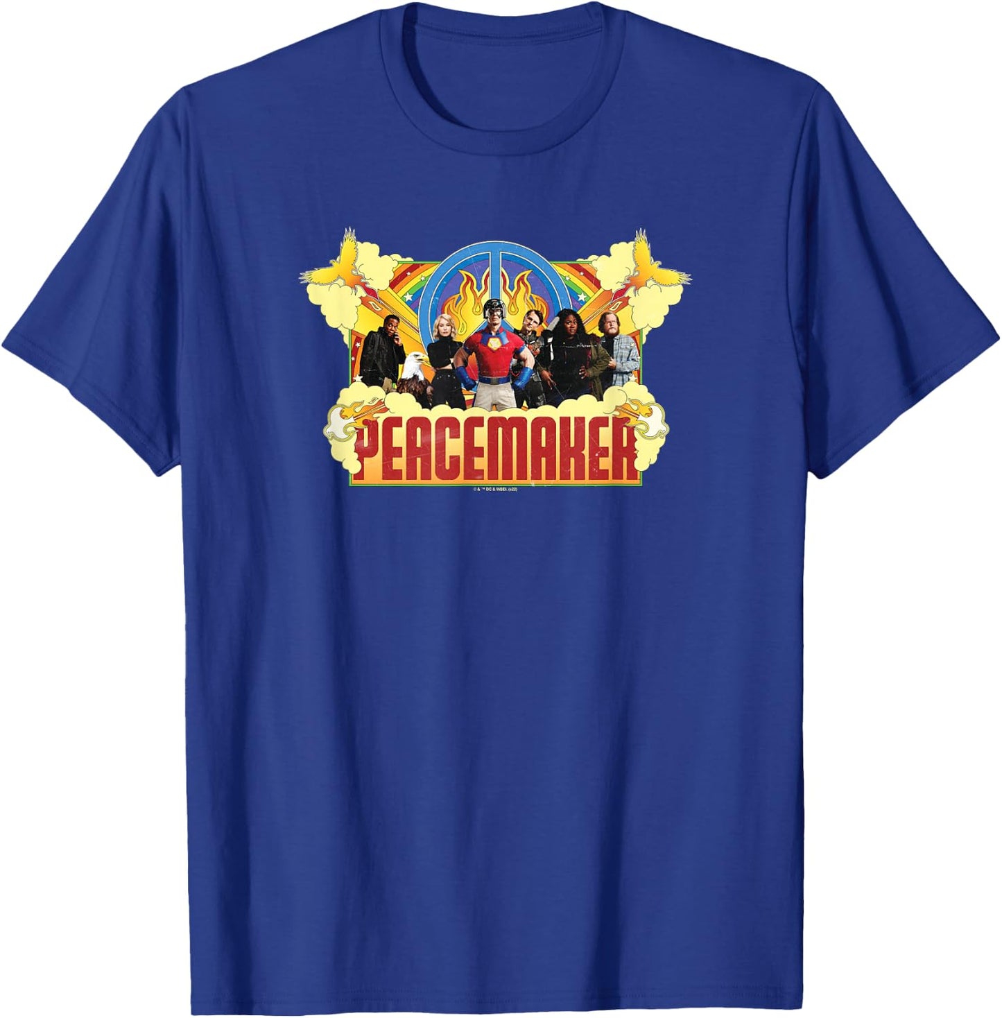 DC Comics Peacemaker Team Group Poster T-Shirt - T-Shirt | Royal