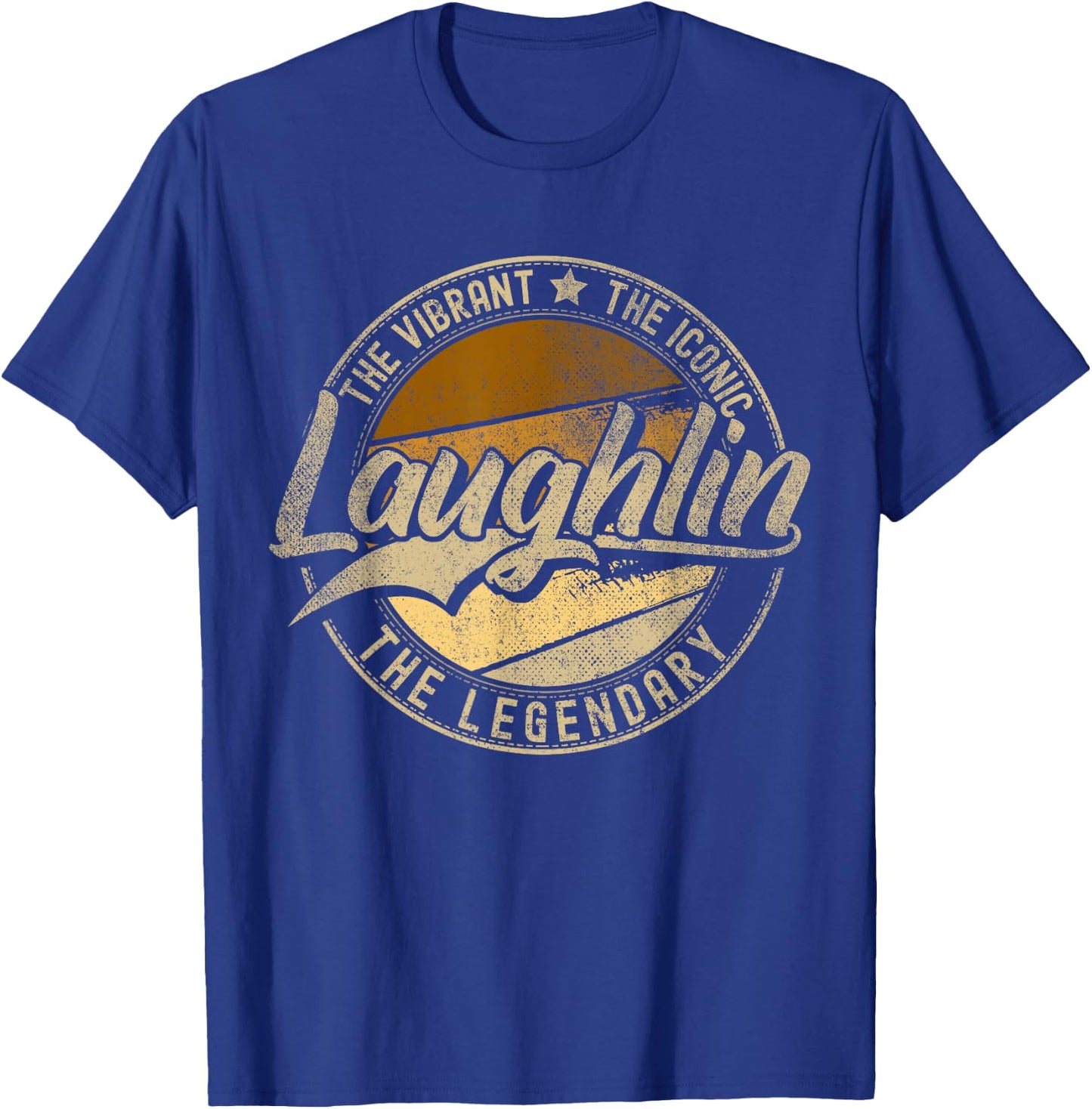 Laughlin NV | Nevada Vintage Distressed T-Shirt - T-Shirt | Royal