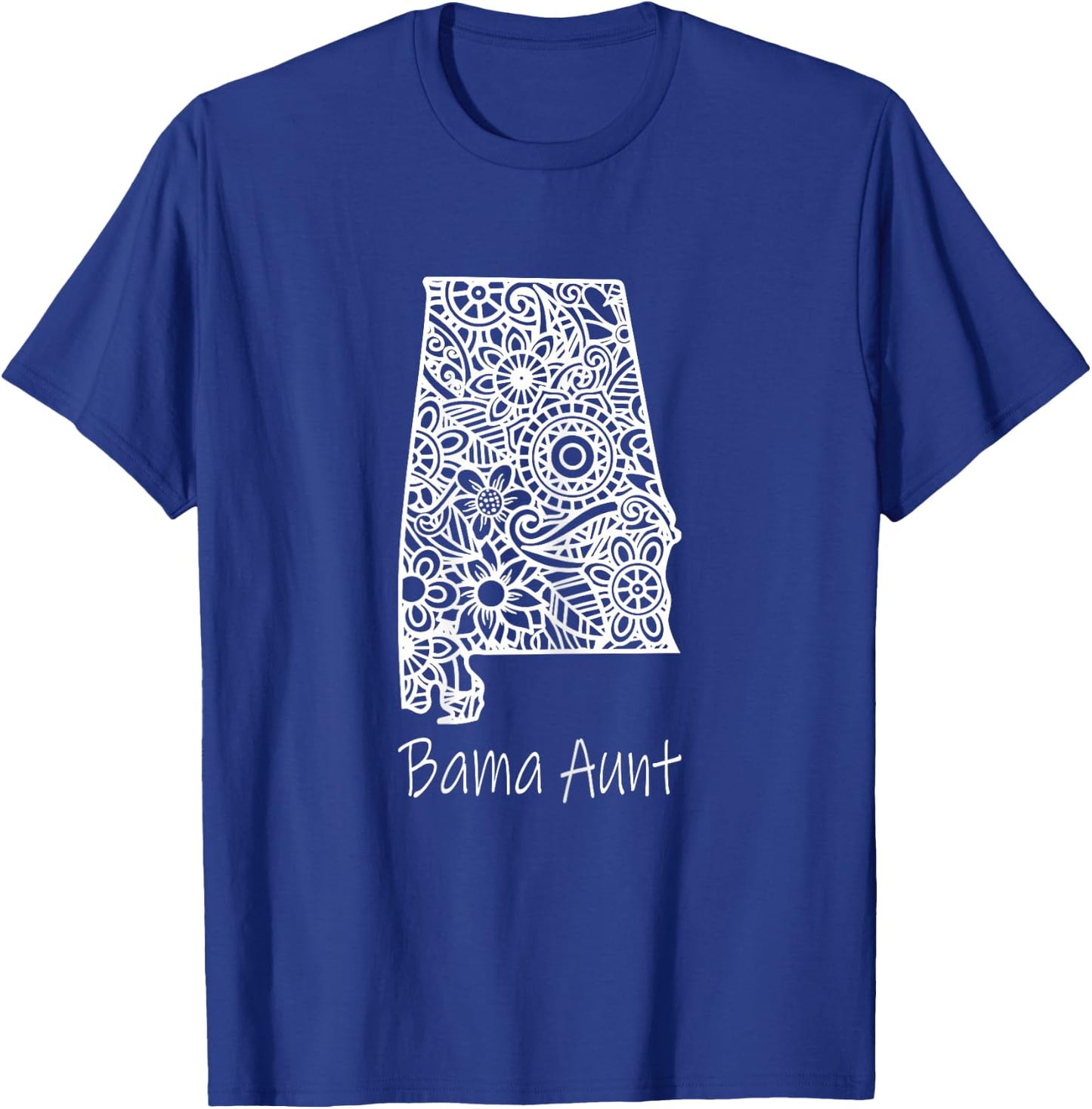 Alabama Bama Aunt Family Reunion Mandala Alabama T-Shirt - T-Shirt | Royal