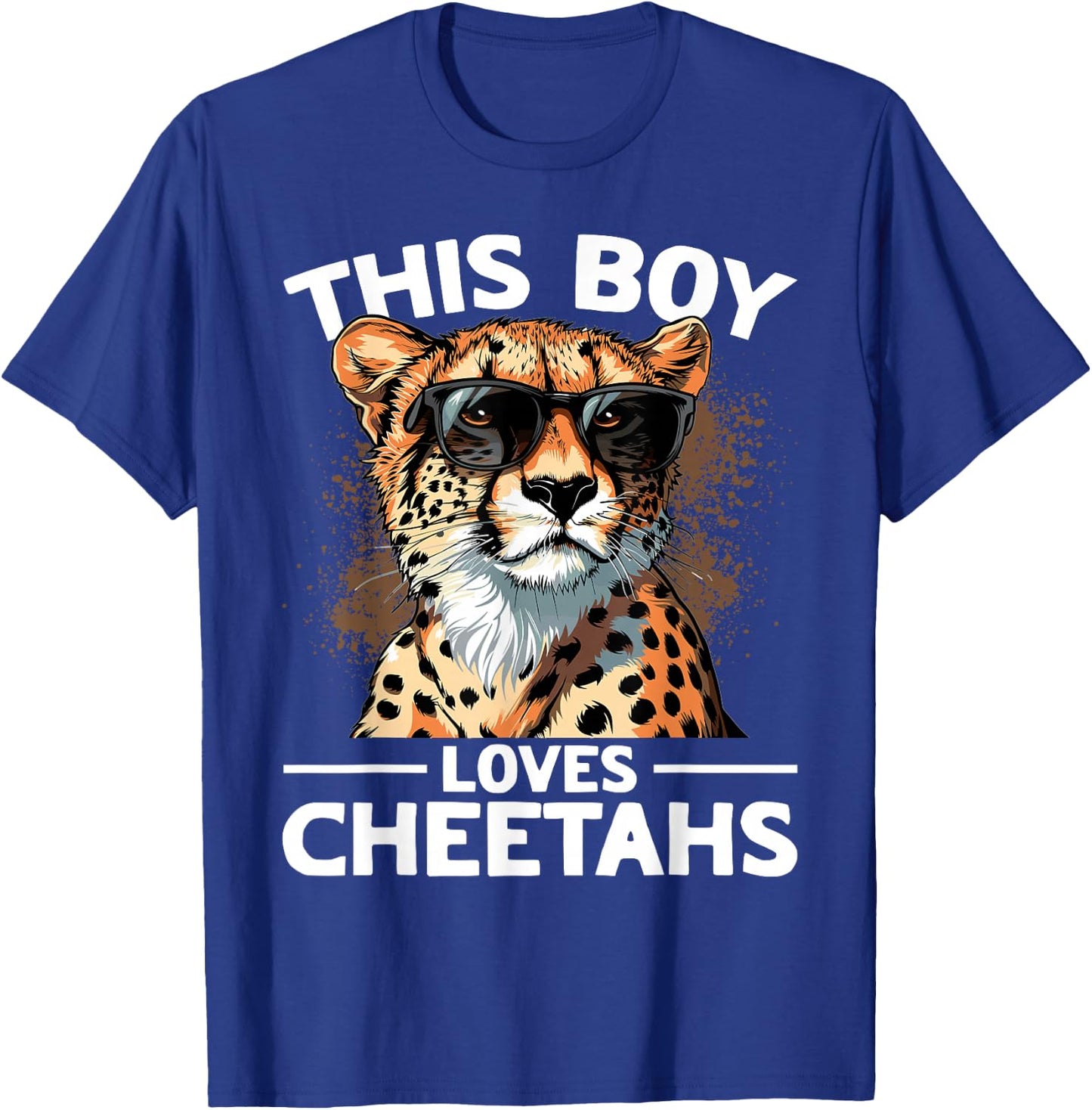 Funny Cheetah Animal This Boy Loves Cheetahs T-Shirt - T-Shirt | Royal