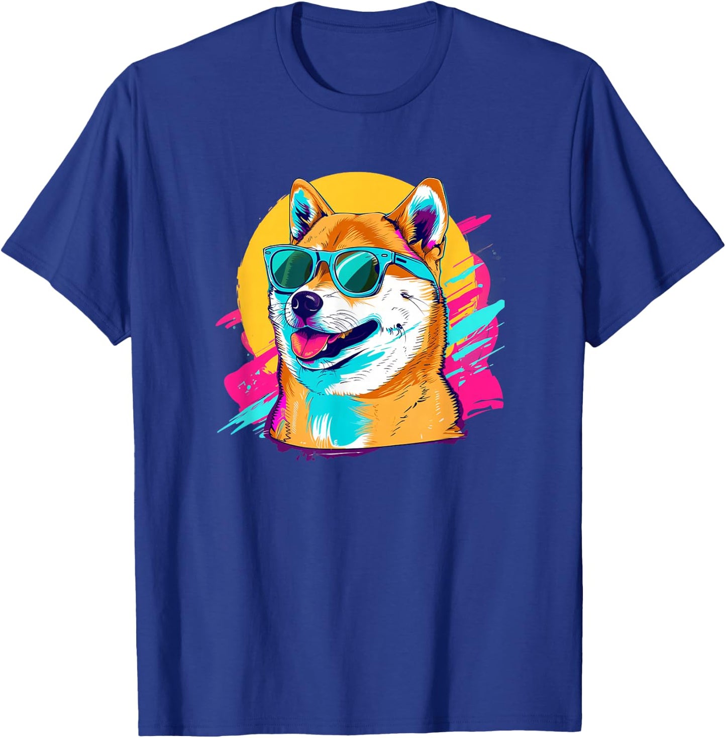 Doge Meme Lover Retro Vintage 80s Shiba Inu T-Shirt - T-Shirt | Royal