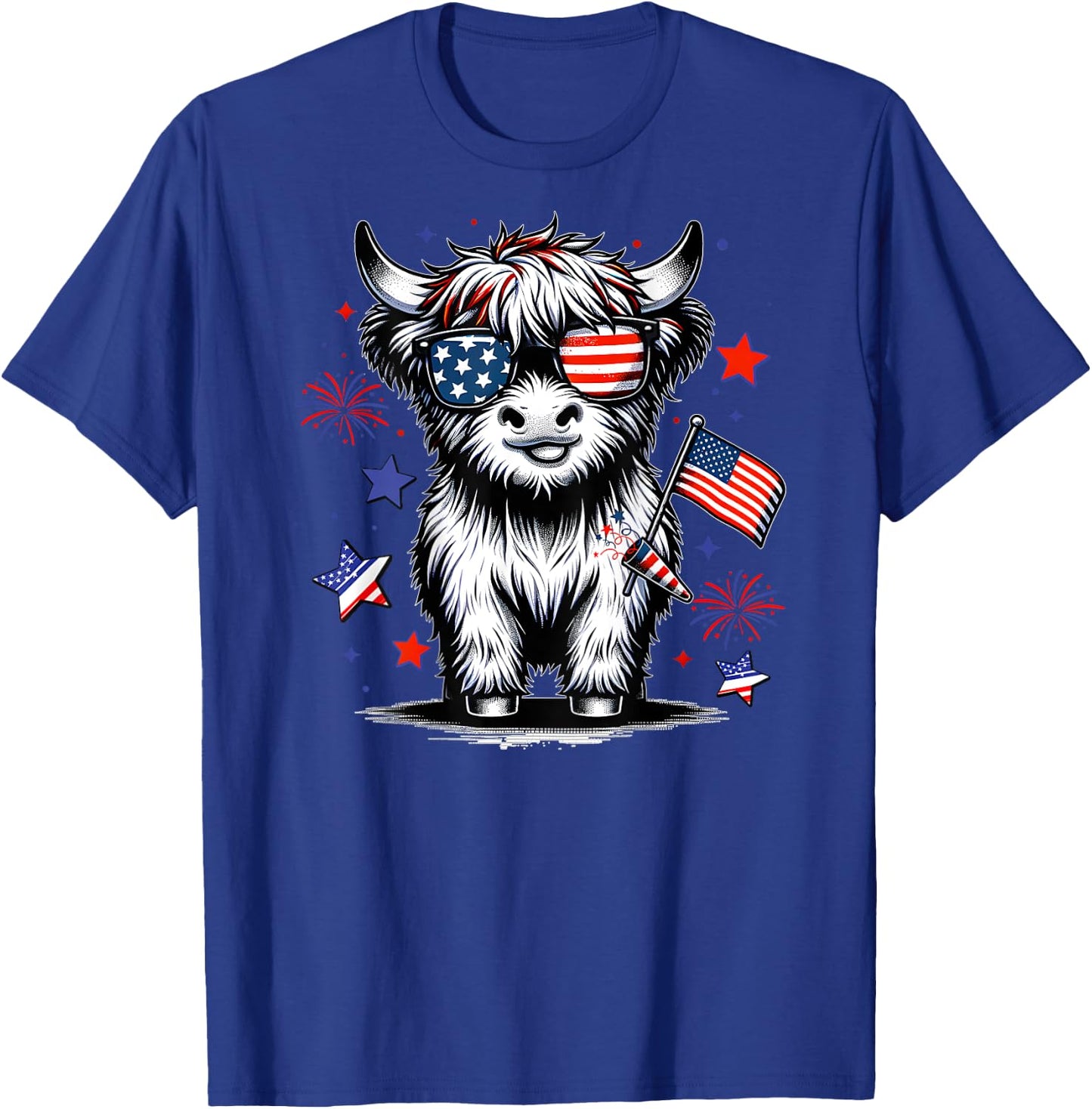 4th July Heifer T-Shirt - T-Shirt | Royal