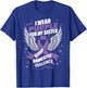I Wear Purple For My Sister Gift Domestic Violence Awareness T-Shirt - T-Shirt | Royal