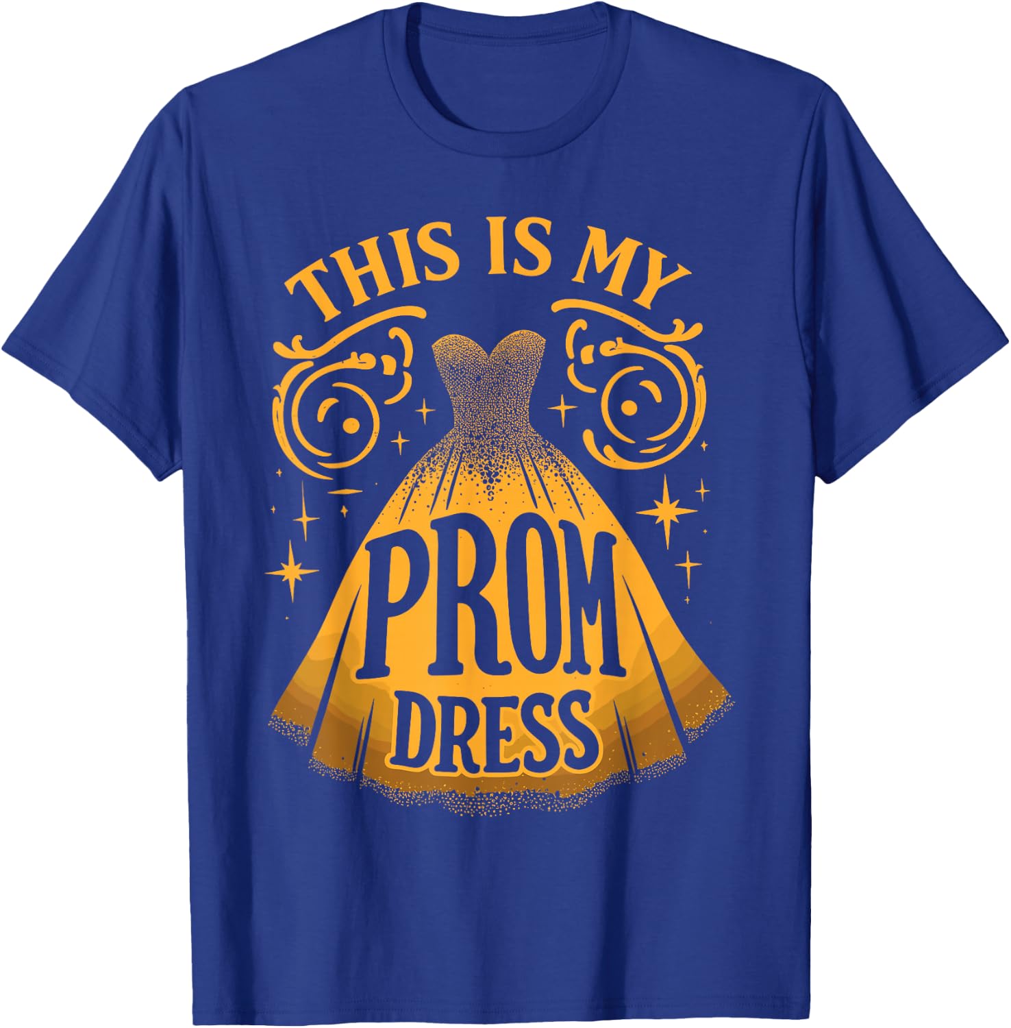 Party Night Prom Dress Promenade Graduation T-Shirt - T-Shirt | Royal