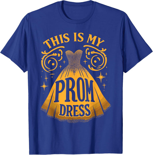 Party Night Prom Dress Promenade Graduation T-Shirt - T-Shirt | Royal
