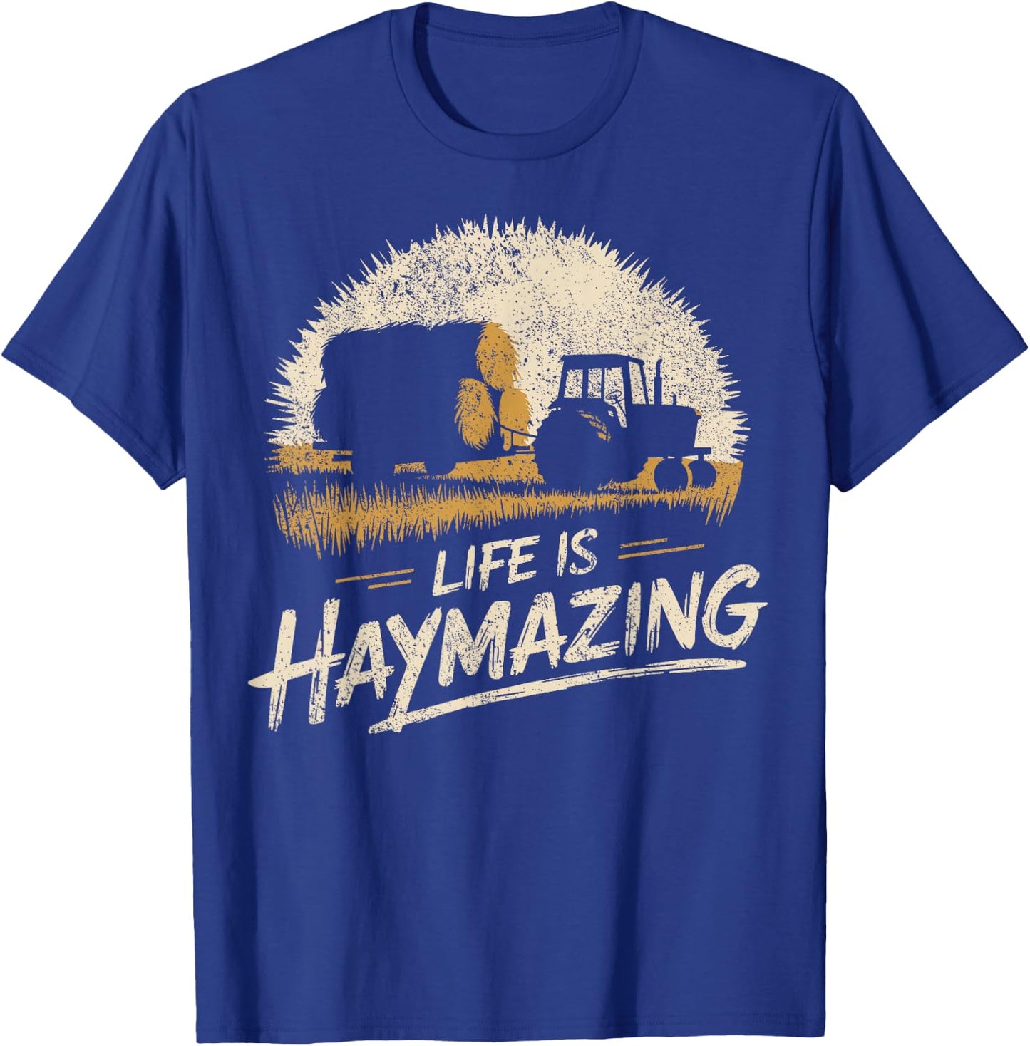 Hay Season Farmer T-Shirt - T-Shirt | Royal