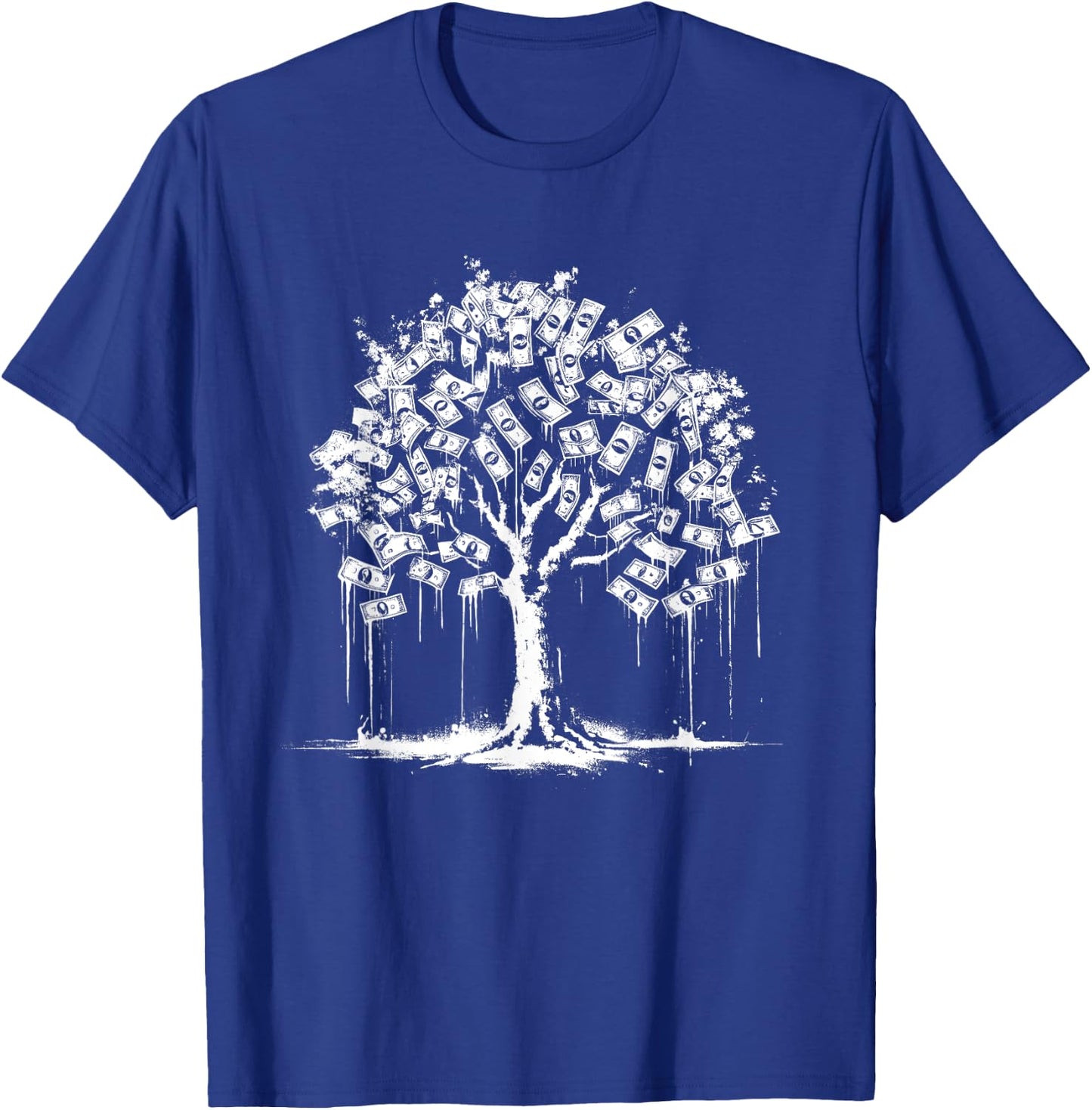 Money-Tree - Vintage Money Graphic Banknotes Lover T-Shirt - T-Shirt | Royal