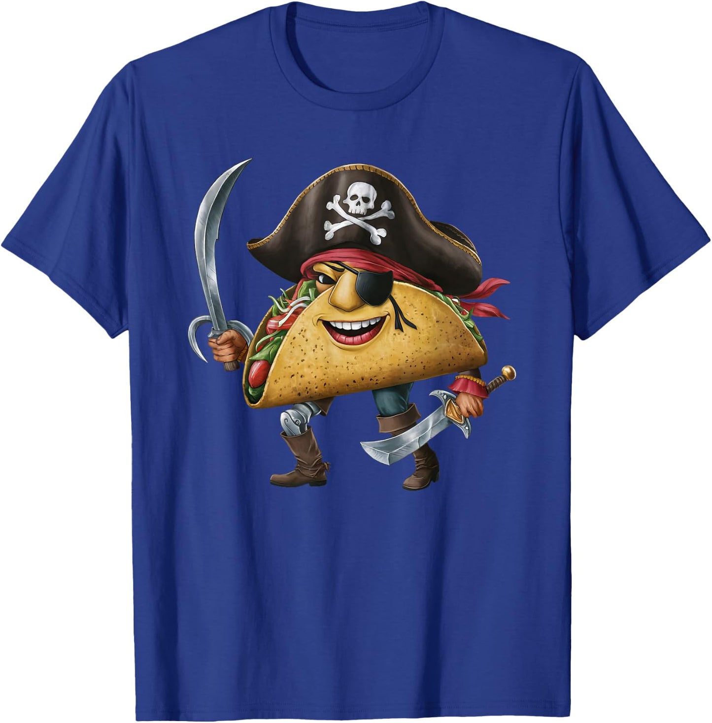 Tacos Pirate Halloween Kids Pirate Funny T-Shirt - T-Shirt | Royal