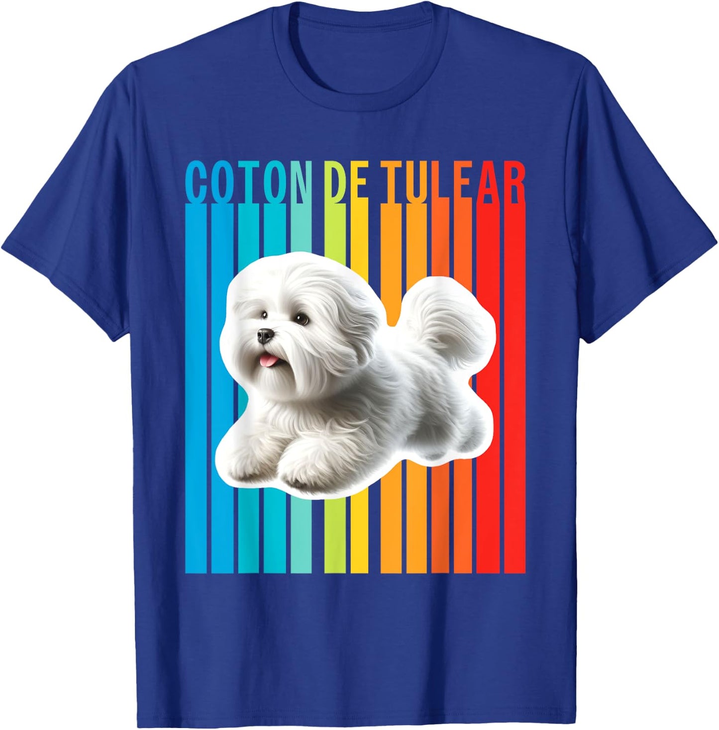 Colorful Coton de Tulear T-Shirt - T-Shirt | Royal