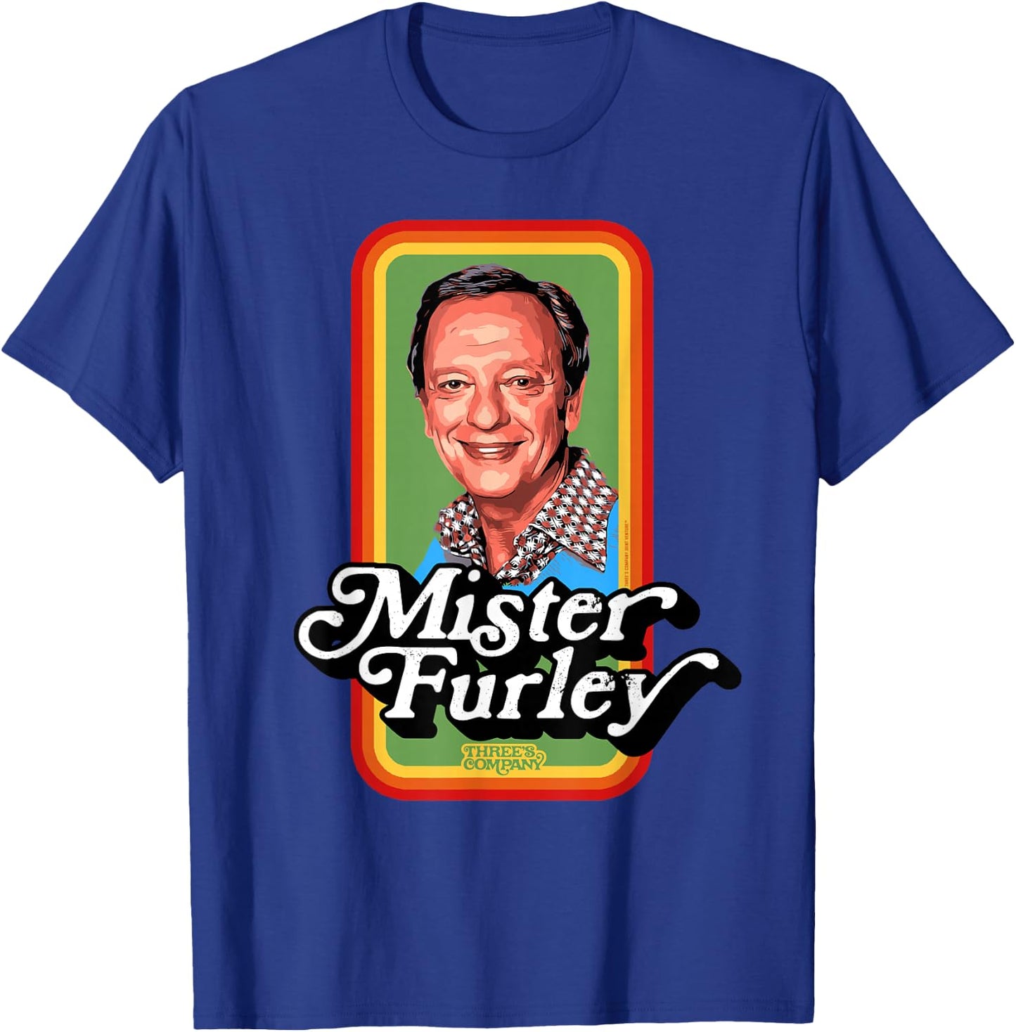 Mister Furley Three's Company Retro 80's T-Shirt - T-Shirt | Royal