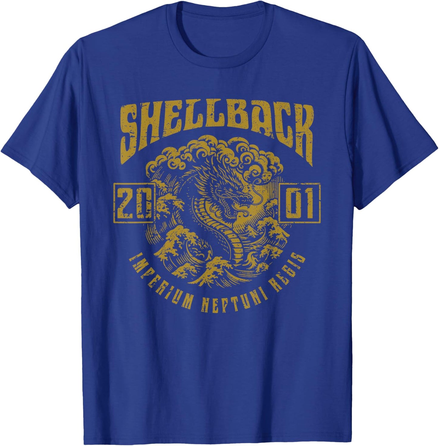 Shellback 2001 Equator Crossing Design for the year 2001 T-Shirt - T-Shirt | Royal