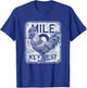 Key West Florida Chicken Retro Mile 0 Rooster Distressed T-Shirt - T-Shirt | Royal