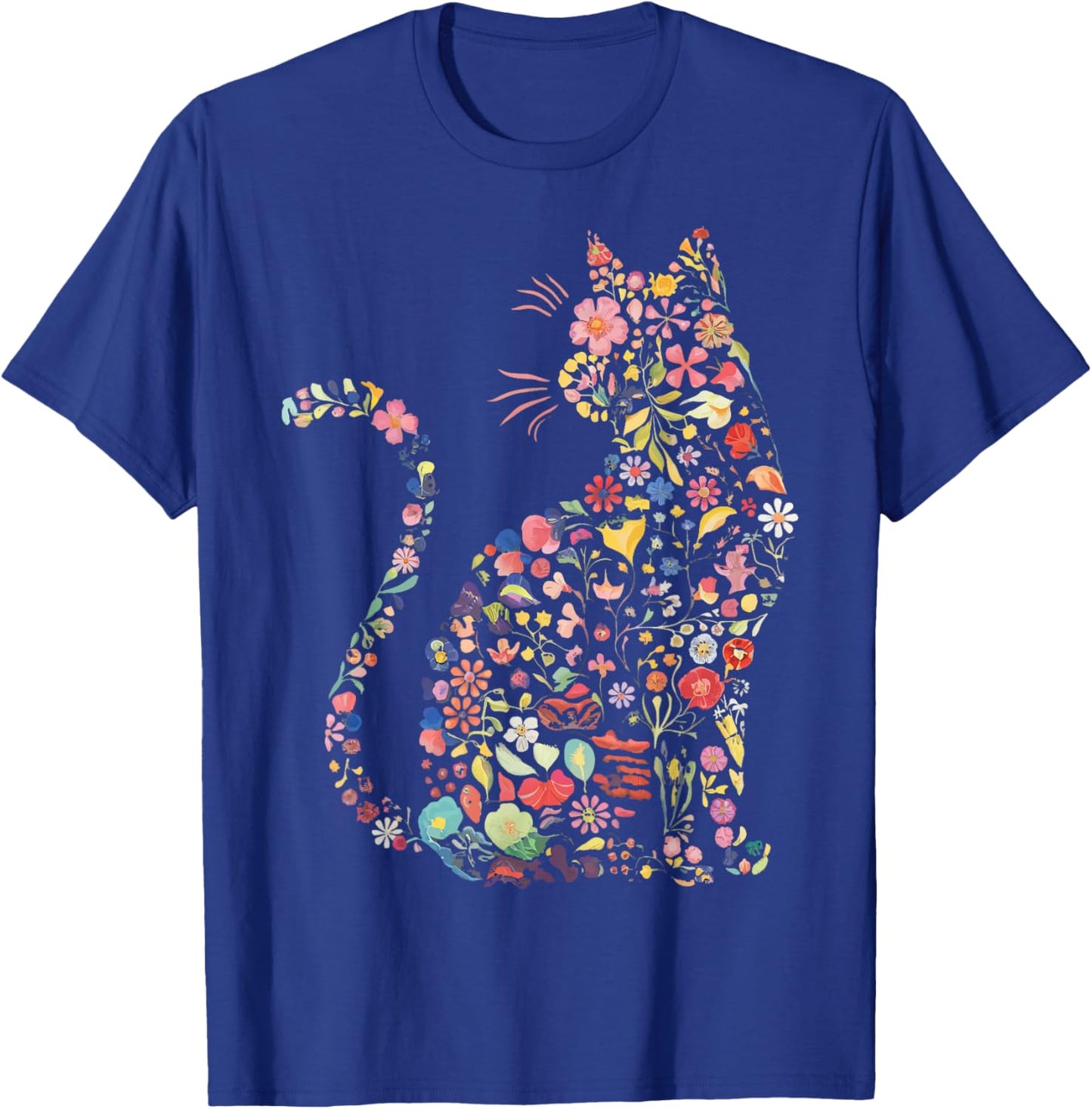 Floral Cat T-Shirt - T-Shirt | Royal