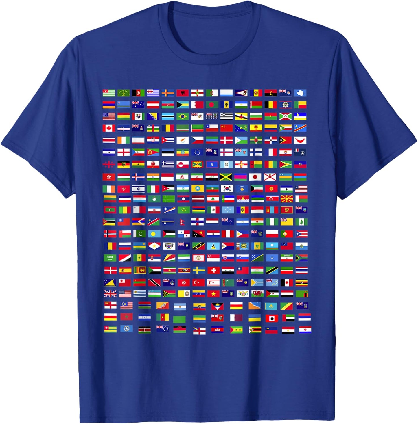 Flags of The Countries of The World 287 Flag International T-Shirt - T-Shirt | Royal
