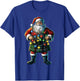 Santa Claus Scottish Kilt Scotland Christmas Hat Xmas T-Shirt - T-Shirt | Royal