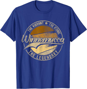 Winnemucca NV | Nevada | Vintage Distressed T-Shirt - T-Shirt | Royal