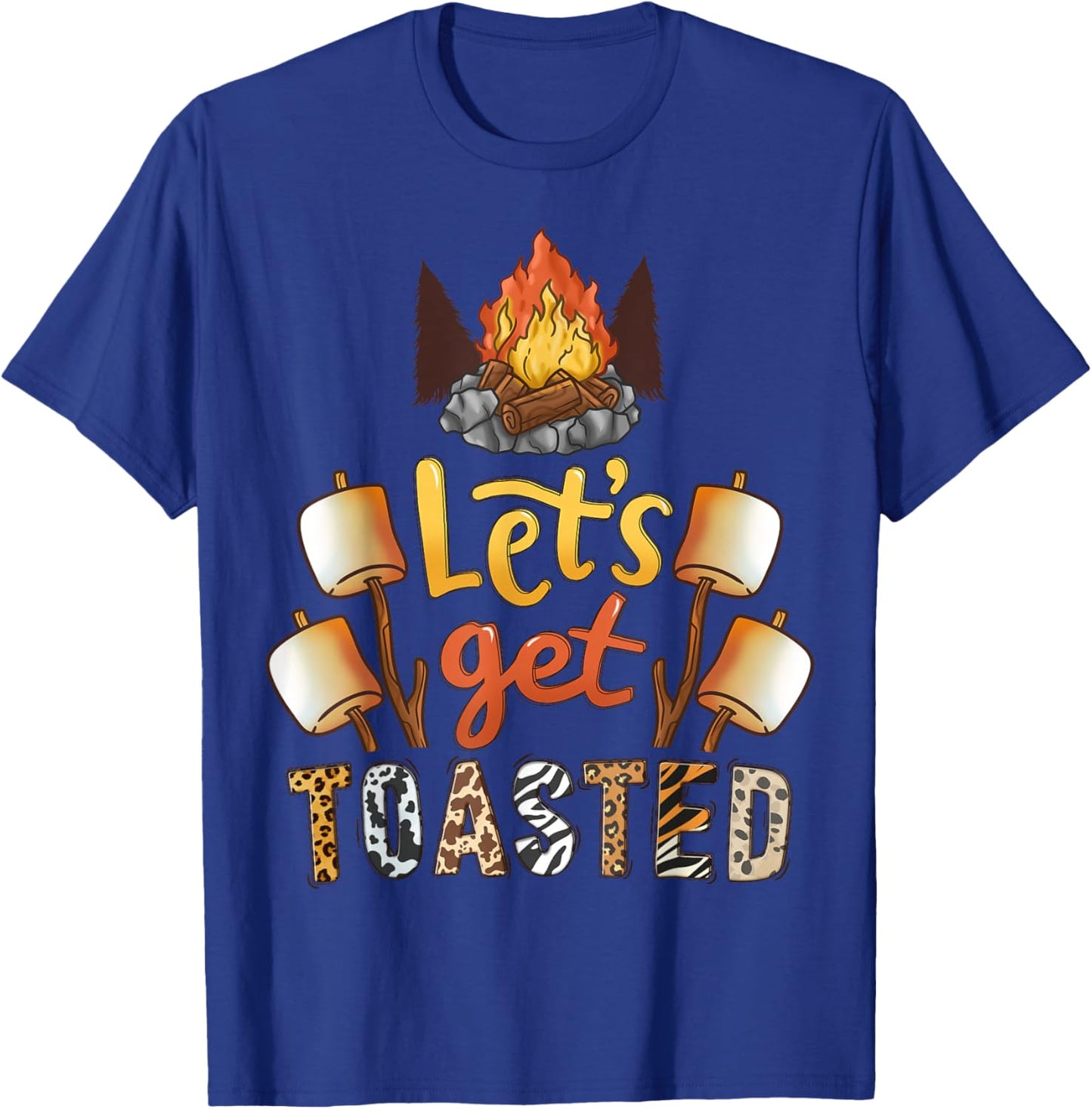 Camping Campfire Camp Co. Camping Campfire T-Shirt - T-Shirt | Royal