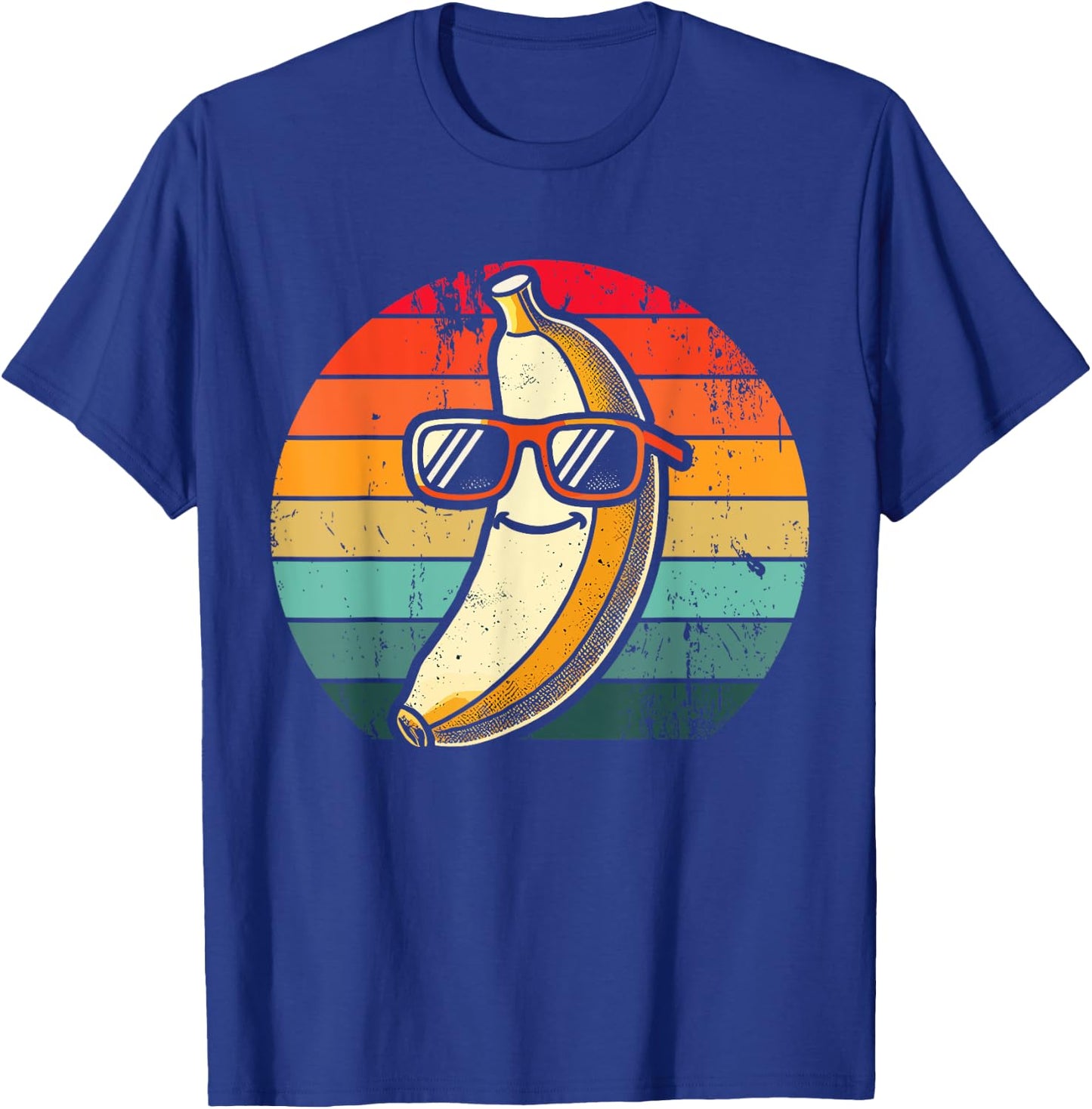 Retro Banana Novelty Men Women Kids Funny Banana T-Shirt - T-Shirt | Royal