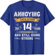 Annoying Each Other For 14 Years 14th Wedding Anniversary T-Shirt - T-Shirt | Royal