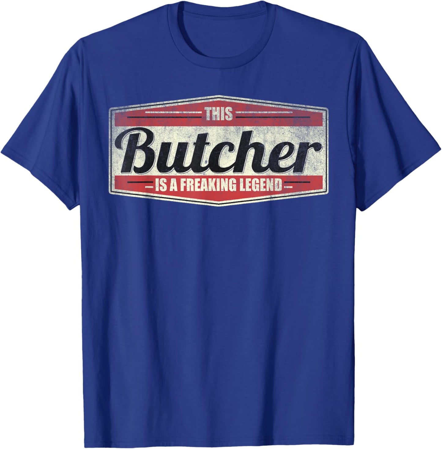 Funny Profession Quote Vintage Butcher T-Shirt - T-Shirt | Royal